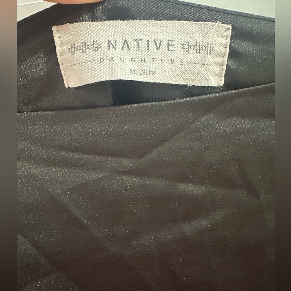 Black Mini Drawstring Skirt - Picture 5 of 7
